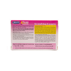 Johnson's 4Fleas Small Dog & Puppy Tablets 3 Pack