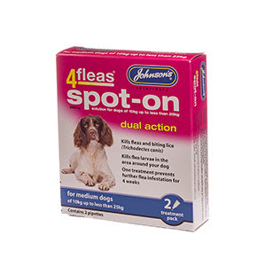 Johnson's 4Fleas Spot-On Duasl Action Flea Treatment For Medium Dogs