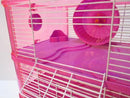 Fantazia 3 Tier Large Glitter Hamster Cage - Pink & Purple-Package Pets