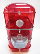 Fantazia 3 Tier Large Glitter Hamster Cage - Red & Silver-Package Pets