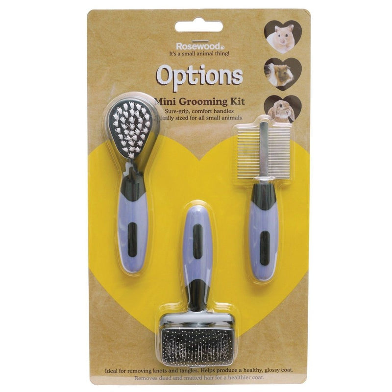 Grooming Comb Brush Set For Small Animals-Package Pets