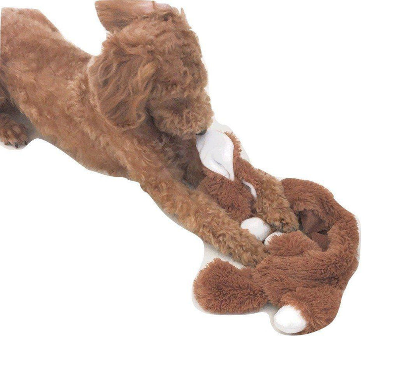 Happy Pet Unstuffed Soft Dog Toys - Rabbit-Package Pets