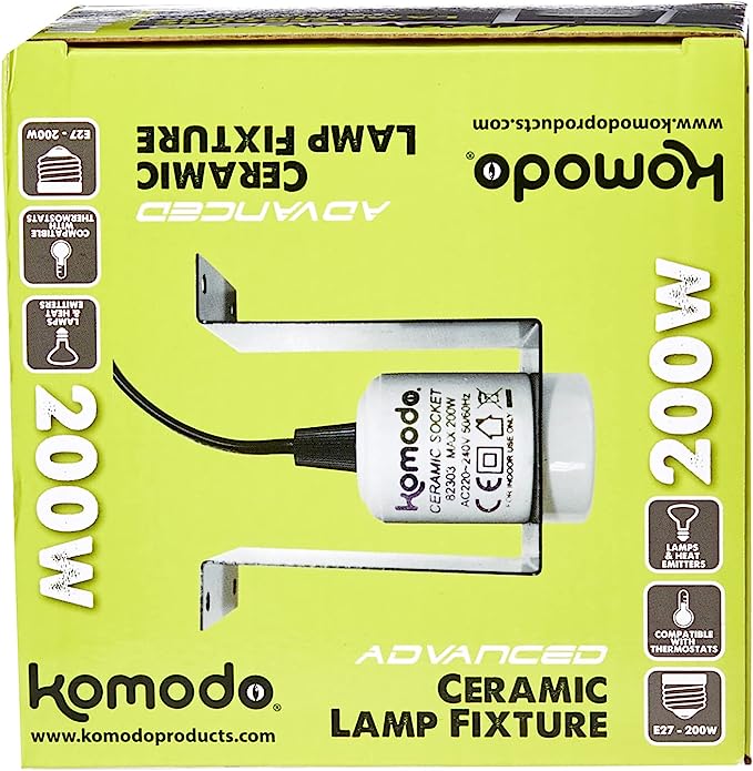 Komodo Ceramic Lamp Fixture & Mounting Bracket