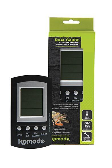 Komodo Combined Digital Thermometer and Hygrometer-Package Pets