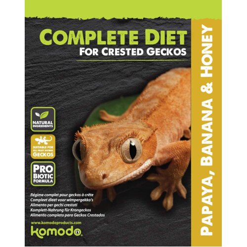 Komodo Complete Diet Crested Geckos Papaya, Banana & Honey