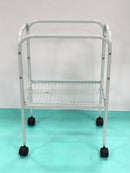 Multi Bird Cage Stand With Detachable Wheels - White-Package Pets