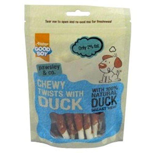 Pawsley & Co Duck Chewy Twists Meaty Healthy Dog Treats - 90g-Package Pets