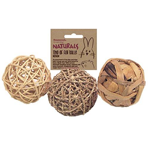 Rosewood Natural Fun Balls Toy For Rabbits & Guinea Pigs-Package Pets