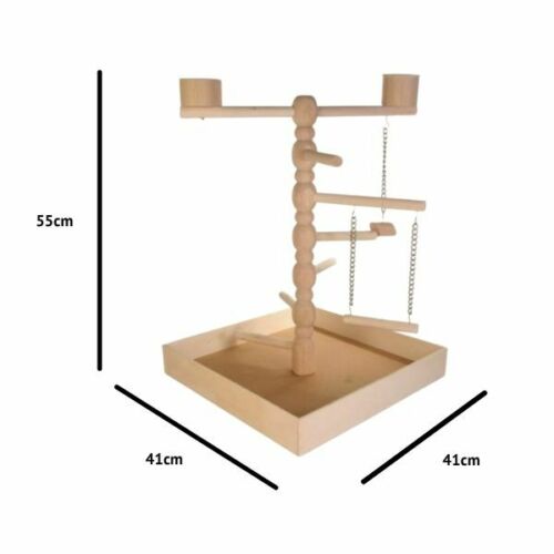 Trixie Wooden Play Stand for Parakeets and Cockatiels