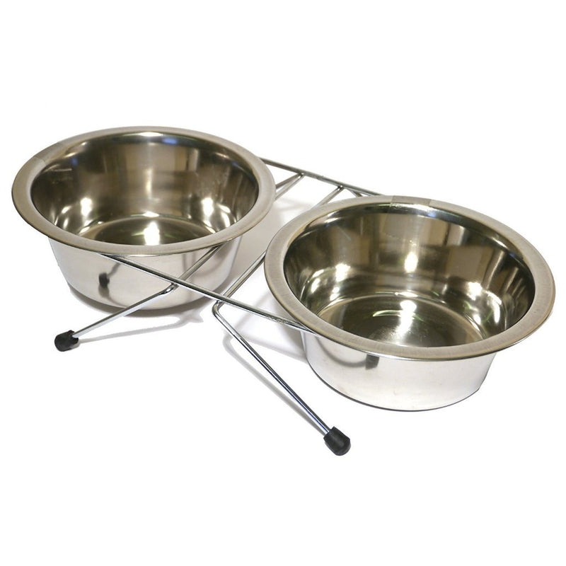 Stainless Steel Eat On Feet Non Slip Bowls - 3 Sizes-Package Pets