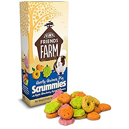 Tiny Friends Farm | Gerty Guinea Pig Scrummies with Apple, Strawberry, Apricot & Banana - 120g