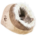 Trixie Minou Cuddly Cat Cave - Caramel & Brown-Package Pets