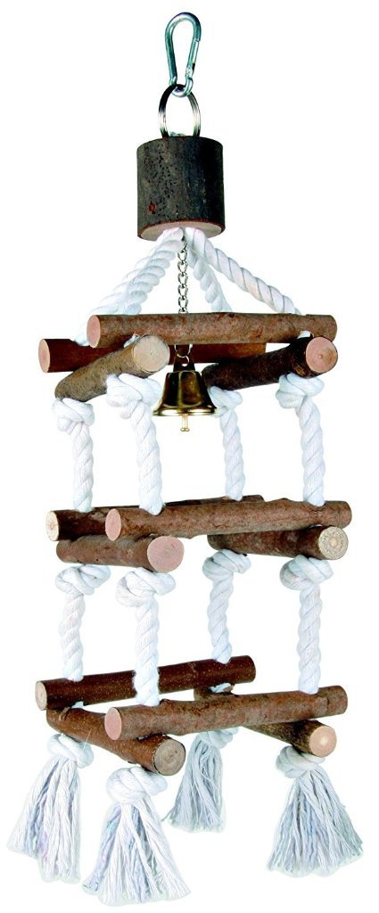 Trixie Natural Living Tower With Ropes Bird Toy - 2 Sizes-Package Pets