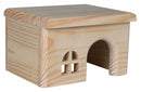 Trixie Wooden House Hut with Flat Roof-Package Pets