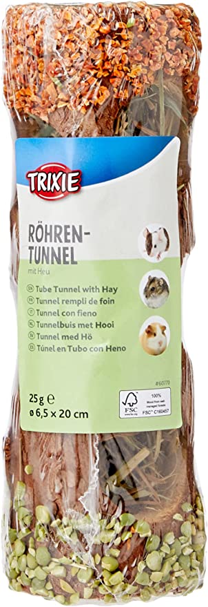 Trixie Natural Snack Tube Tunnel With Hay
