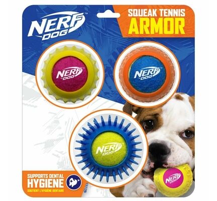 Nerf Dog Tennis Armor Balls 3 Pack