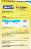 Johnson's One Dose Wormer Tablets for Cats and Kittens