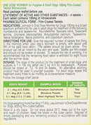 Johnson's One Dose Wormer Tablets For Small Dogs & Puppies Size 1